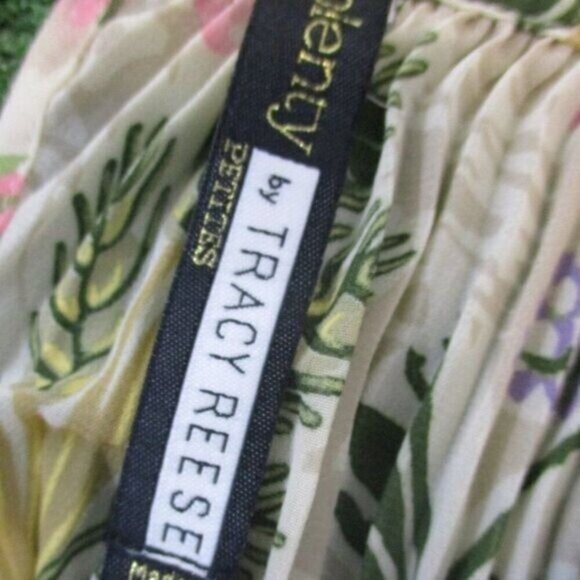 Anthropologie Plenty by Tracy Reese Terraced Garden Dress Floral Blush Pin Large - Picture 5 of 5